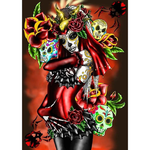 Image of THE RED WOMAN  Diamond Painting Kit