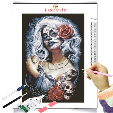 Image of GOTH LADY Diamond Painting Kit