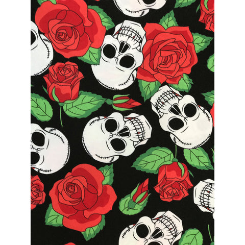 Image of SKULLS AND ROSES Diamond Painting Kit