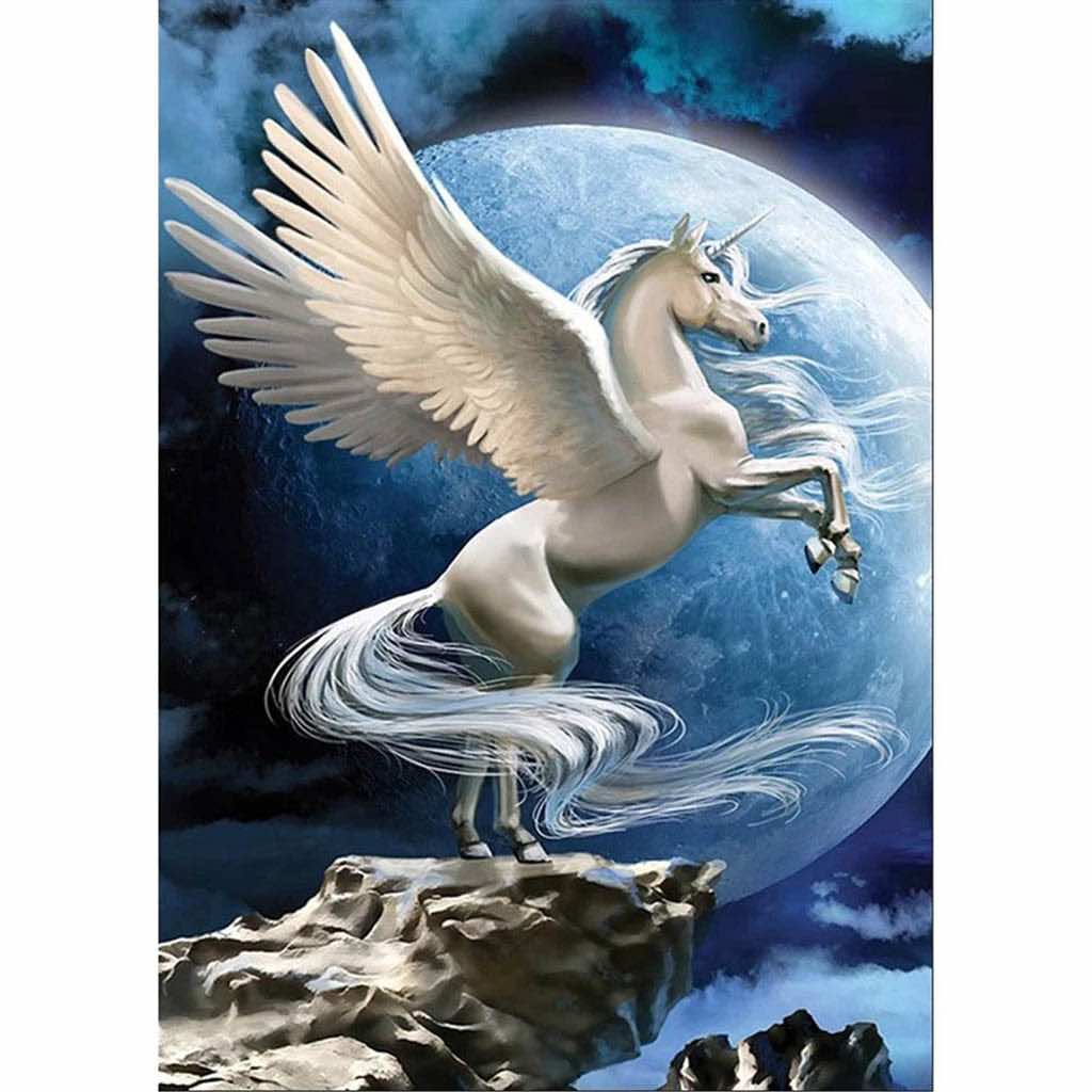 FULL MOON PHOENIX UNICORN Diamond Painting Kit