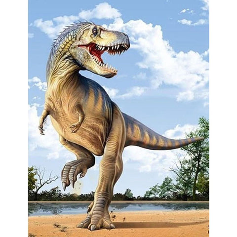 Image of ROARING DINOSAUR Diamond Painting Kit
