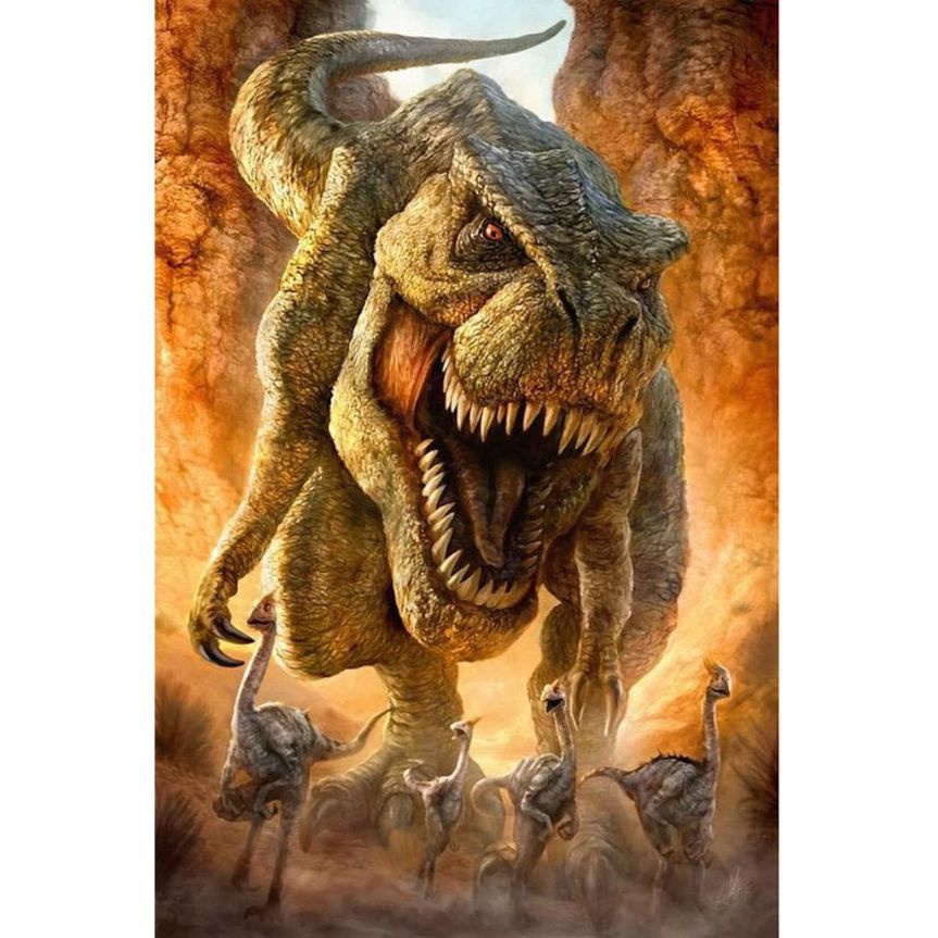 SCARY DINOSAUR Diamond Painting Kit