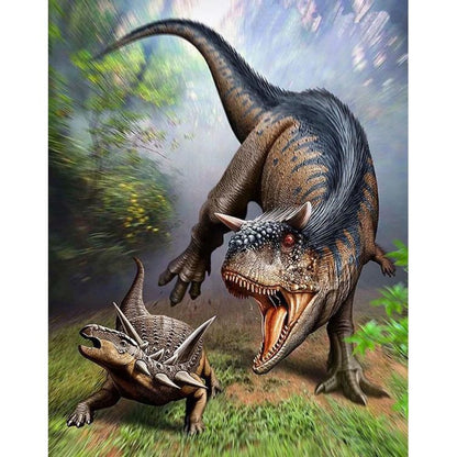 DINOSAUR IN THE FOREST Diamond Painting Kit