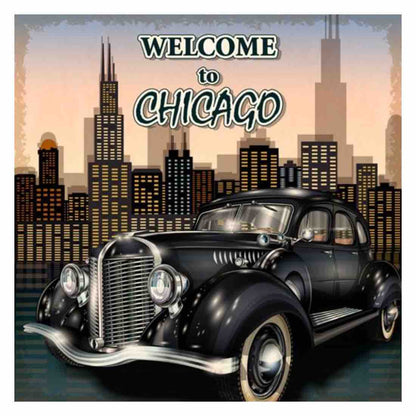 TRAVEL TO CHICAGO VINTAGE Diamond Painting Kit