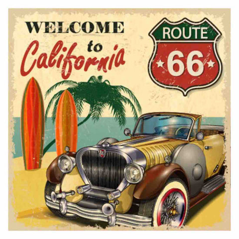 Image of ROUTE66 TO CALIFORNIA VINTAGE Diamond Painting Kit