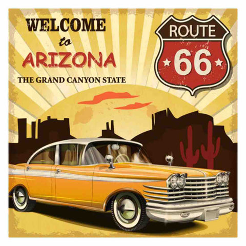Image of ROUTE66 TO ARIZONA VINTAGE Diamond Painting Kit