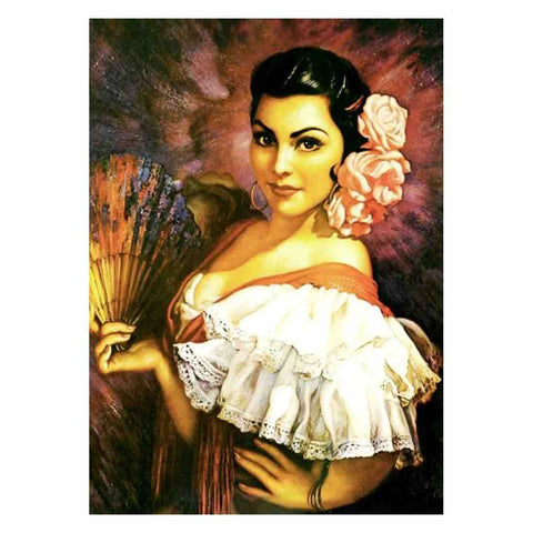 Image of FLAMENCO DANCER VINTAGE Diamond Painting Kit