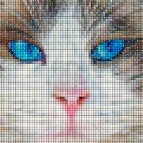 Image of BLUE EYED CAT  Diamond Painting Kit - DAZZLE CRAFTER