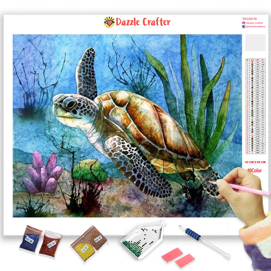 UNDERWATER TURTLE Diamond Painting Kit