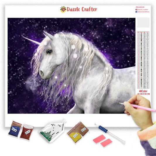 MAJESTIC UNICORN Diamond Painting Kit - DAZZLE CRAFTER
