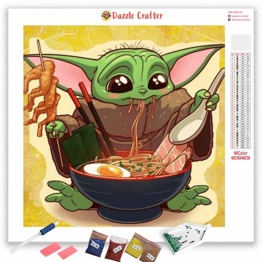 BABY YODA CHINESE TAKEAWAY Diamond Painting Kit