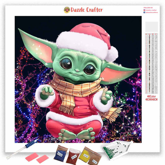 BABY YODA SANTA Diamond Painting Kit