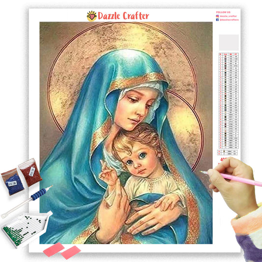 MOTHER MARY WITH JESUS Diamond Painting Kit