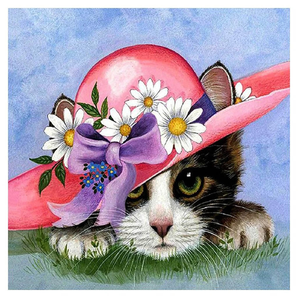 MY FAIR LADY CAT Diamond Painting Kit - DAZZLE CRAFTER