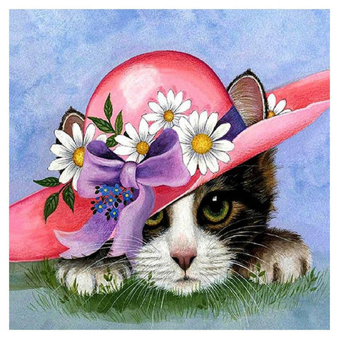 Image of MY FAIR LADY CAT Diamond Painting Kit - DAZZLE CRAFTER