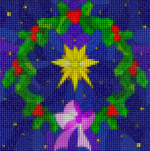 CHRISTMAS WREATH   Diamond Painting Kit - DAZZLE CRAFTER