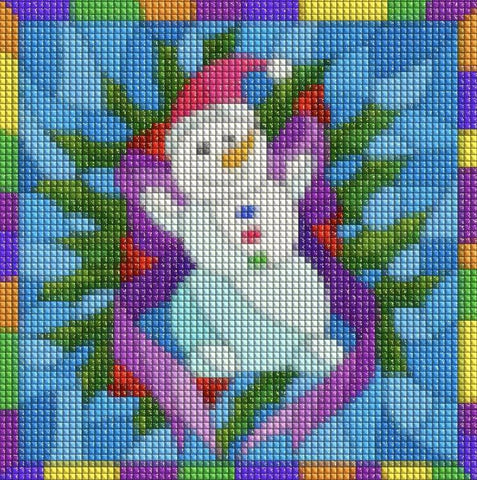 Image of HAPPY SNOWMAN Diamond Painting Kit - DAZZLE CRAFTER