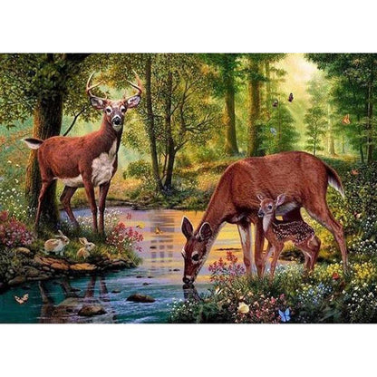 DEER IN THE FOREST Diamond Painting Kit