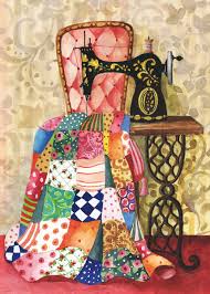 Image of SEWING A QUILT Diamond Painting Kit - DAZZLE CRAFTER