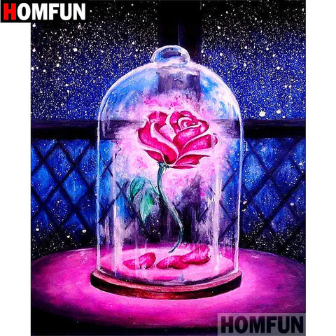 Image of ROSE IN A CASE Diamond Painting Kit - DAZZLE CRAFTER
