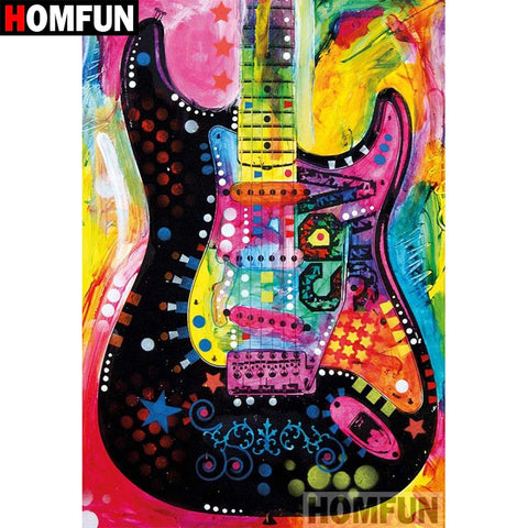 Image of COLORFUL GUITAR Diamond Painting Kit - DAZZLE CRAFTER