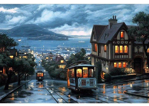 Image of Scenic Streetscape Diamond Painting Kit - DAZZLE CRAFTER