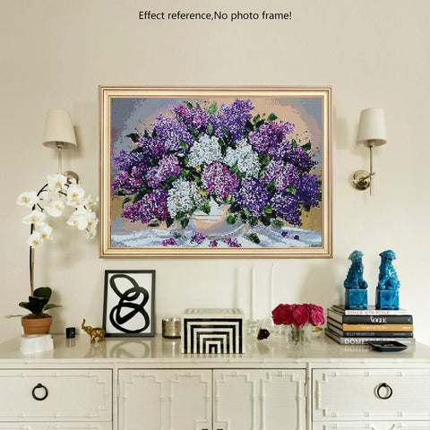 Image of PURPLE LAVENDER BOUQUET Diamond Painting Kit - DAZZLE CRAFTER