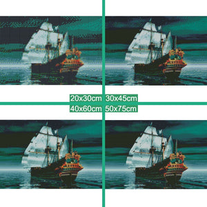Vintage Boat Diamond Painting Kit - DAZZLE CRAFTER
