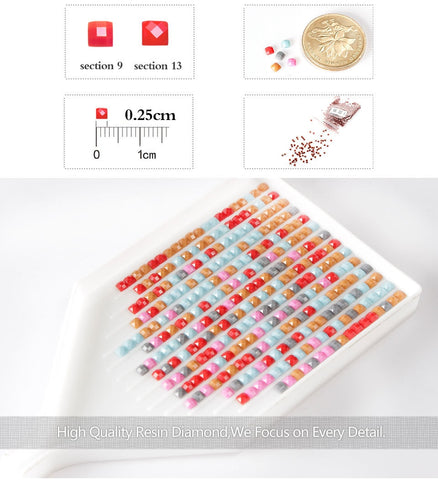 Image of RED FLOWERS SERIES Diamond Painting Kit - DAZZLE CRAFTER
