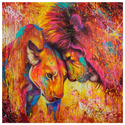 LION KING LOVE Diamond Painting Kit - DAZZLE CRAFTER