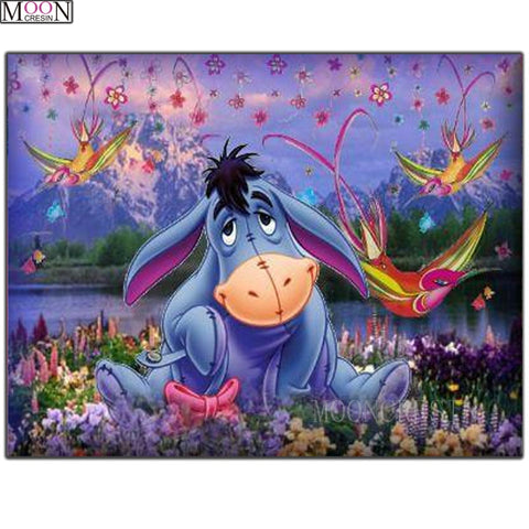 Image of BLUE DONKEY  Diamond Painting Kit - DAZZLE CRAFTER