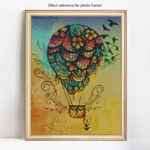Image of FLYING AWAY PARACHUTE Diamond Painting Kit - DAZZLE CRAFTER