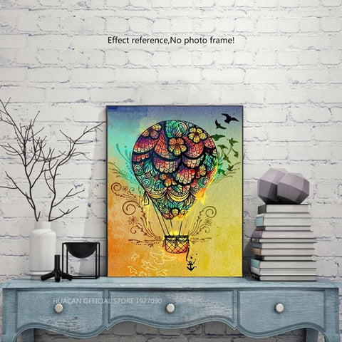 Image of FLYING AWAY PARACHUTE Diamond Painting Kit - DAZZLE CRAFTER