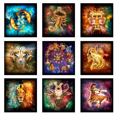 Image of Zodiac Signs Diamond Painting Kit - DAZZLE CRAFTER
