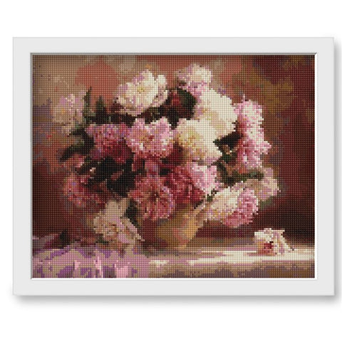 Image of PINK PEONY Diamond Painting Kit - DAZZLE CRAFTER