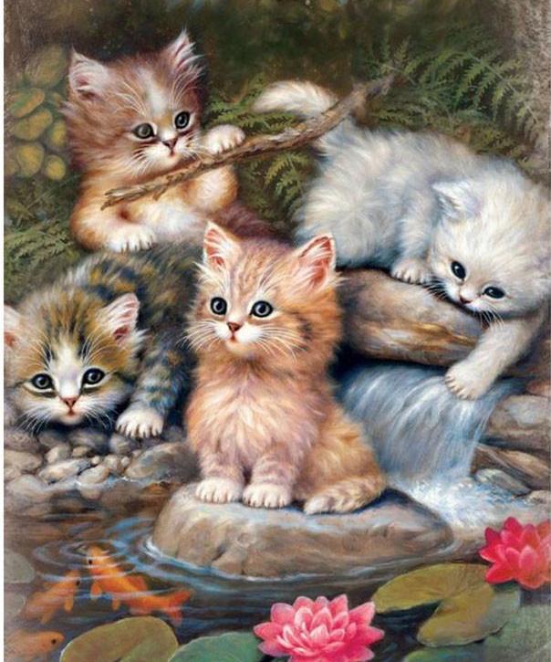 Cute Kittens Diamond Painting Kit - DAZZLE CRAFTER