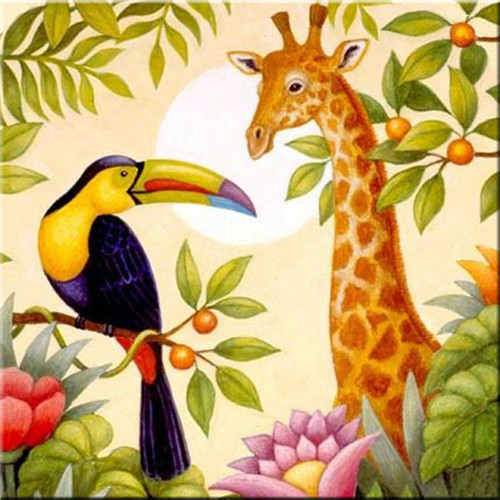 TWIN BIRDS & FLOWERS Diamond Painting Kit - DAZZLE CRAFTER