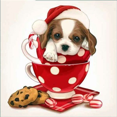 Image of CUTE PUPPY SERIES Diamond Painting Kit - DAZZLE CRAFTER