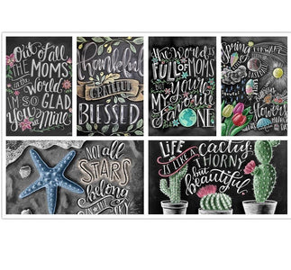 CHALKBOARD QUOTES ON  LIFE & LOVE  Diamond Painting Kit - DAZZLE CRAFTER