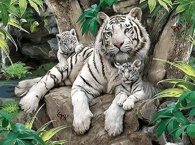 TIGER FAMILY SERIES Diamond Painting Kit - DAZZLE CRAFTER