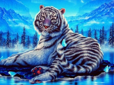 Image of TIGER FAMILY SERIES Diamond Painting Kit - DAZZLE CRAFTER