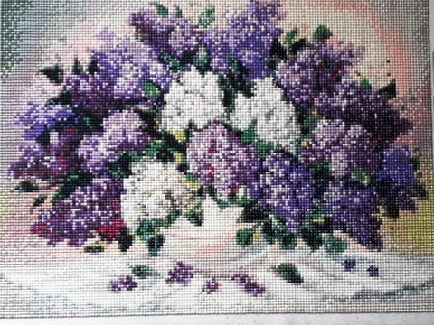 Image of PURPLE LAVENDER BOUQUET Diamond Painting Kit - DAZZLE CRAFTER