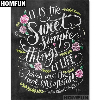 CHALKBOARD COLLECTION - LIFE QUOTES Diamond Painting Kit - DAZZLE CRAFTER