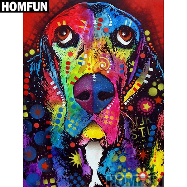 COLORFUL GREAT DANE Diamond Painting Kit - DAZZLE CRAFTER