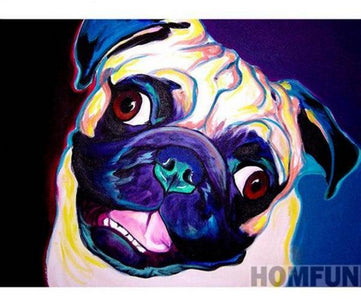 COLORFUL PUG Diamond Painting Kit - DAZZLE CRAFTER