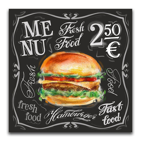 Image of Hamburger Poster Diamond Painting Kit - DAZZLE CRAFTER