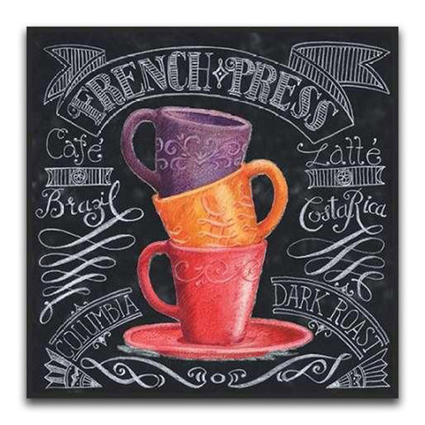 Image of THREE TEACUPS CHALKBOARD Diamond Painting Kit - DAZZLE CRAFTER