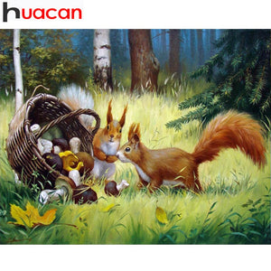 PLAYFUL SQUIRRELS Diamond Painting Kit - DAZZLE CRAFTER