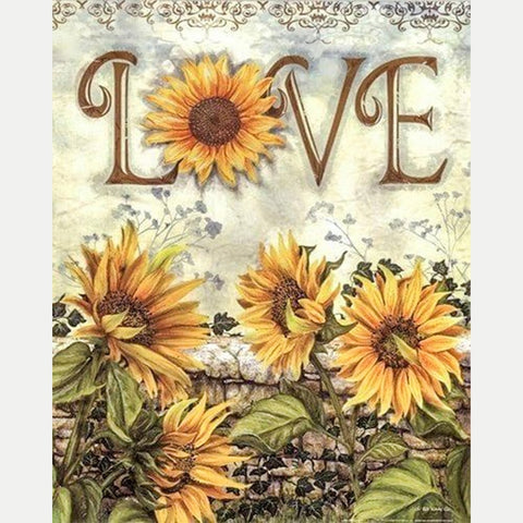 Image of Sunflower Love Diamond Painting Kit - DAZZLE CRAFTER
