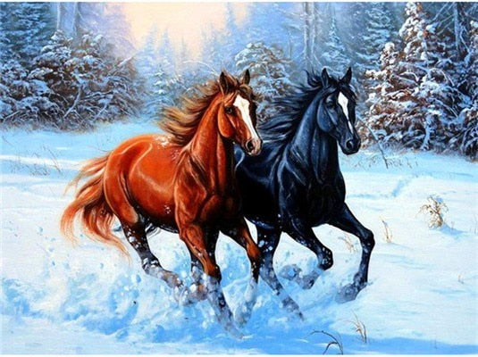 GALLOPING HORSES SERIES Diamond Painting Kit - DAZZLE CRAFTER